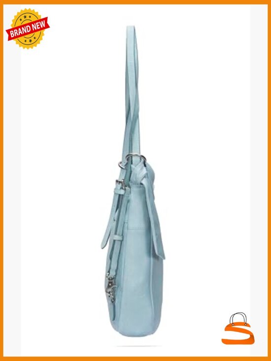 Genuine Leather Backpack Hobo, Adjustable Straps, 12\